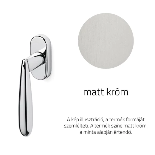 Olivari Futura matt króm ablakfélkilincs