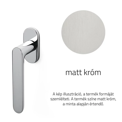 Olivari Icona matt króm ablakfélkilincs