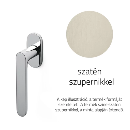 Olivari Icona szatén szupernikkel ablakfélkilincs