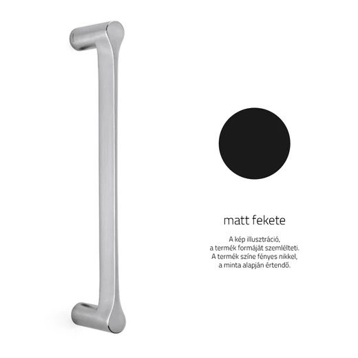 Olivari Lama matt fekete egyenes tolóajtó fogantyú