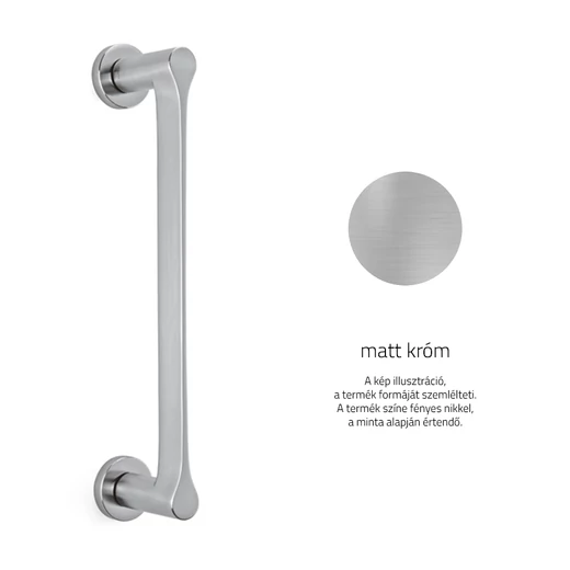 Olivari Lama matt króm egyenes tolóajtó fogantyú
