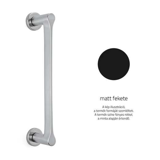 Olivari Lama matt fekete egyenes tolóajtó fogantyú