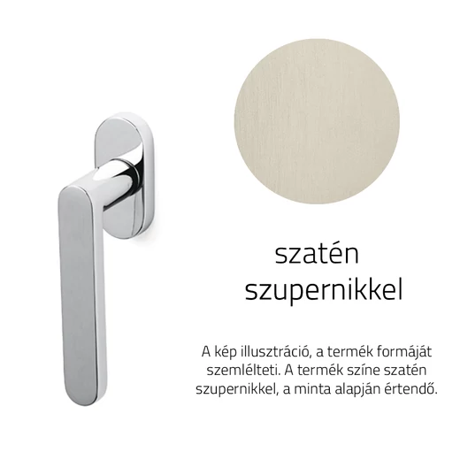 Olivari Link szatén szupernikkel ablakfélkilincs