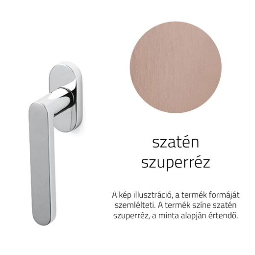 Olivari Link szatén szuperréz ablakfélkilincs