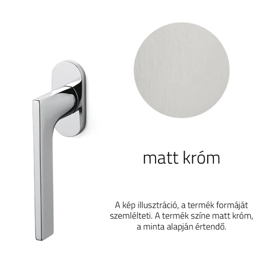 Olivari Lotus matt króm ablakfélkilincs