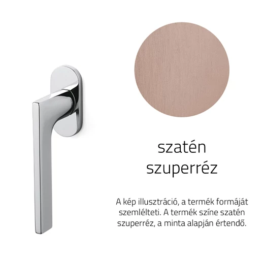 Olivari Lotus szatén szuperréz ablakfélkilincs