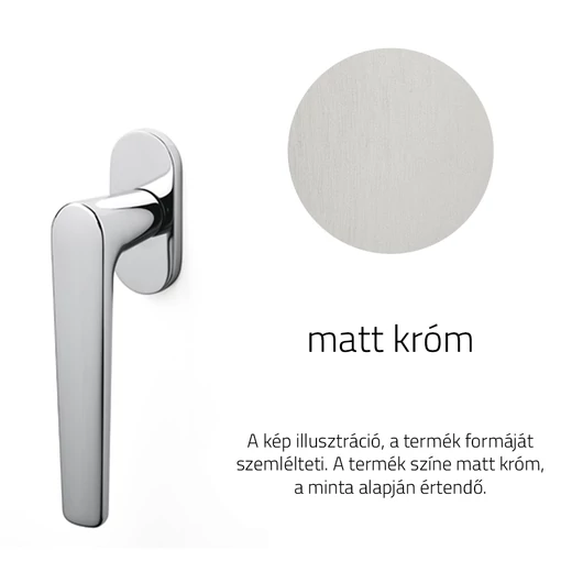 Olivari Lugano matt króm ablakfélkilincs