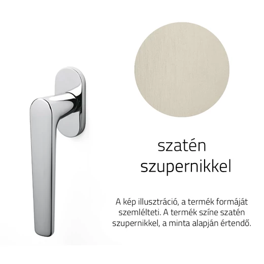 Olivari Lugano szatén szupernikkel ablakfélkilincs