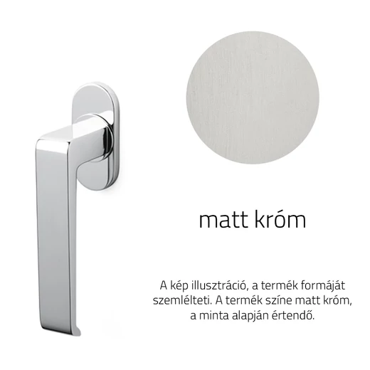 Olivari Milano matt króm ablakfélkilincs