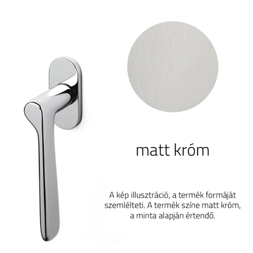 Olivari Plume matt króm ablakfélkilincs