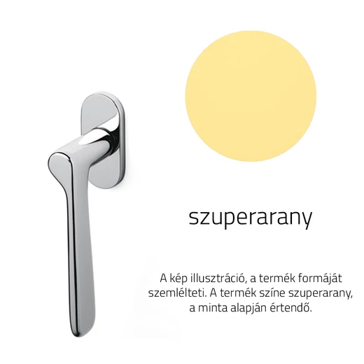 Olivari Plume szuperarany ablakfélkilincs