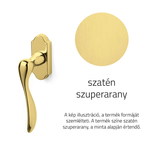 Olivari Siena szatén szuperarany ablakfélkilincs