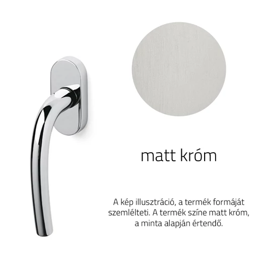 Olivari Tizianella F matt króm ablakfélkilincs