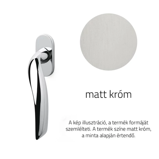 Olivari Vola matt króm ablakfélkilincs