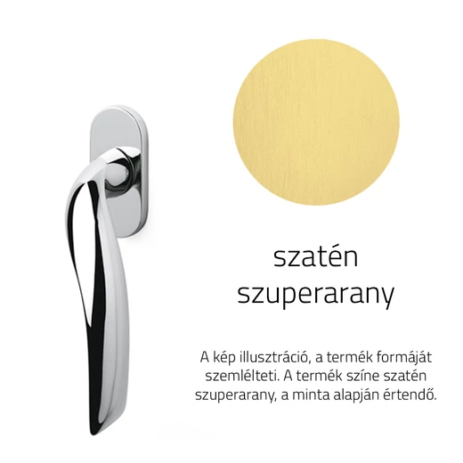 Olivari Vola szatén szuperarany ablakfélkilincs