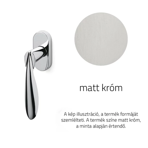 Olivari Wind matt króm ablakfélkilincs