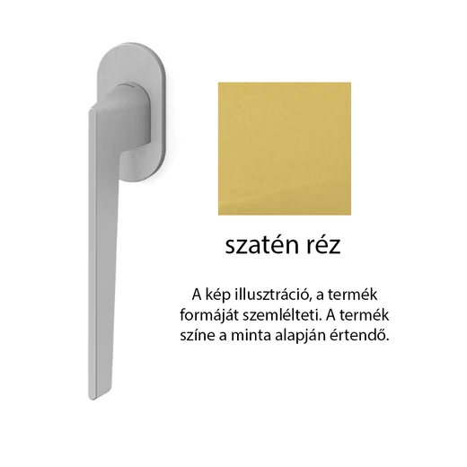 Mandelli Aries szatén réz ablakfélkilincs