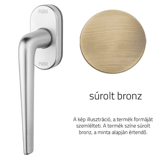 Linea Cali Brixia Zincral ablakfélkilincs Smart Block rendszerrel