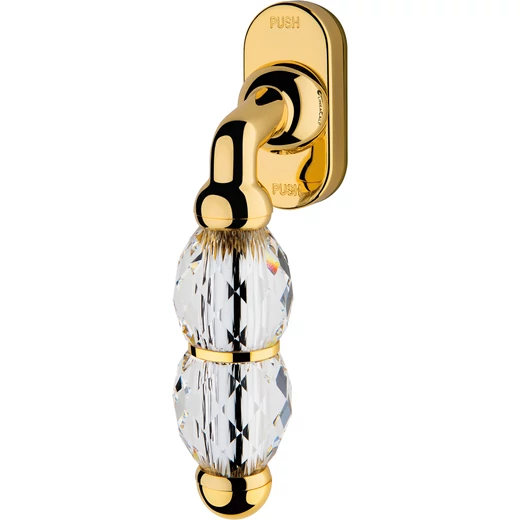 Linea Cali Crystal aranyozott ablakfélkilincs 830 DK OZ