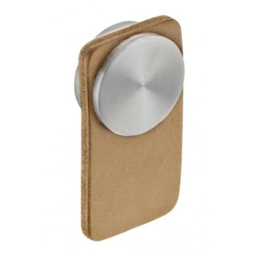 Rozsdamentes acél-Világos bőr fogantyú Rozsdamentes acél-Világos bőr fogantyú