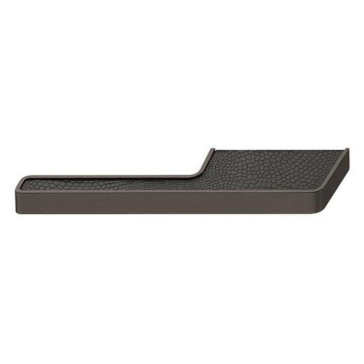 Häfele H1575, 150 mm festett titán - fekete betét L-alakú bútorfogantyú 103.83.051