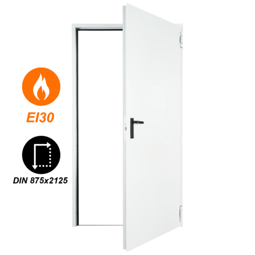 FORM EI30 acél tűzgátló ajtó DIN (univerzális nyitásirány)