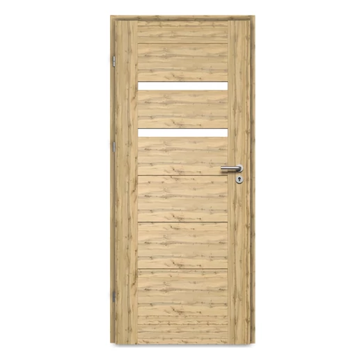 Pascal Enzo Rusztikus tölgy 3D Vario beltéri ajtó szabvány méretben / 750x2100 mm / bal / 100-135 mm, utólag szerelhető átfogó tokkal