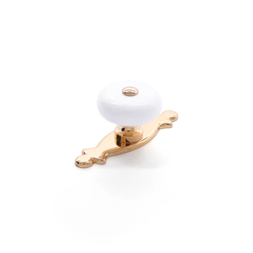 Rujz Design patinás bonz - festett fehér 114.30+p3 bútorgomb