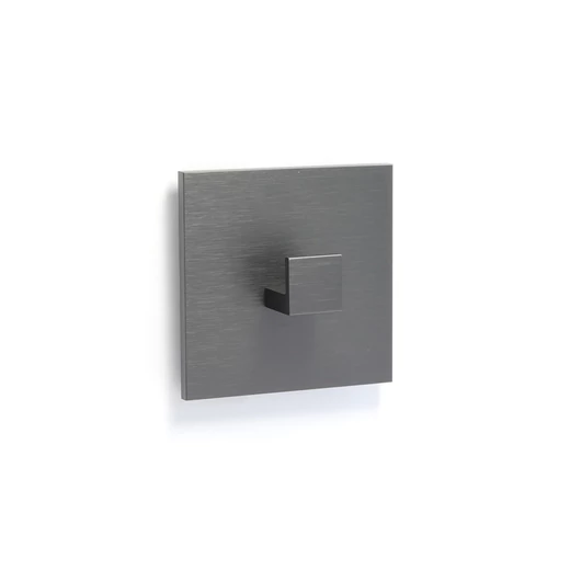 Rujz Design szatén fekete nikkel fogas