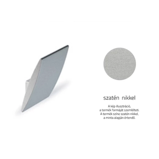Rujz Design szatén nikkel fogas