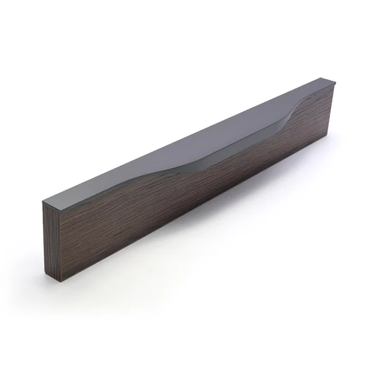 Rujz Design szatén fekete nikkel bútorfogantyú