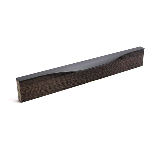 Rujz Design szatén fekete nikkel bútorfogantyú