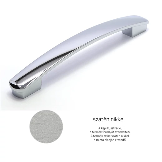 Rujz Design szatén nikkel bútorfogantyú