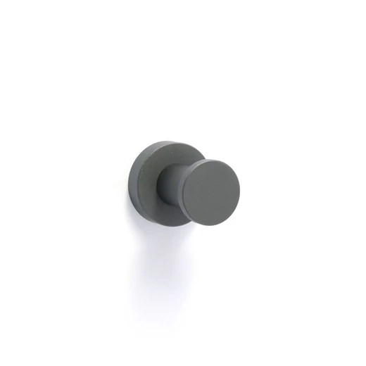 Rujz Design szatén fekete nikkel fogas