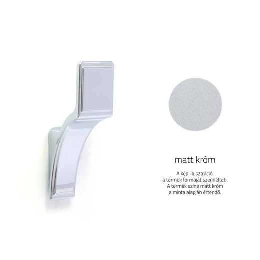Rujz Design matt króm fogas