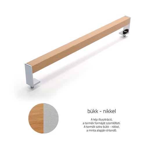 Rujz Design bükk / nikkel bútorfogantyú