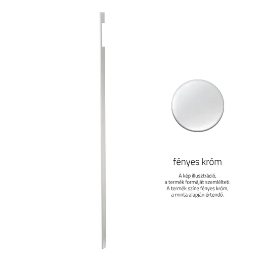 Rujz Design fényes króm bútorfogantyú