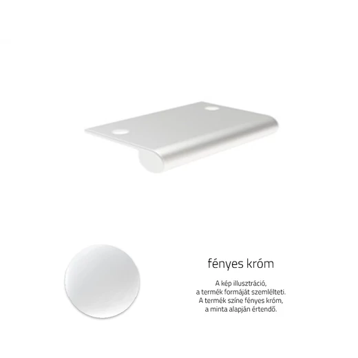 Rujz Design fényes króm bútorfogantyú