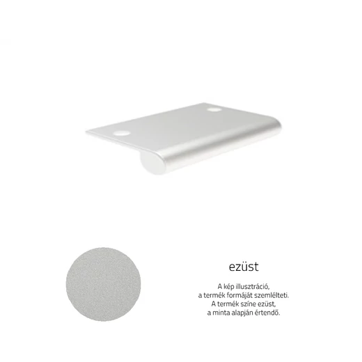 Rujz Design ezüst bútorfogantyú