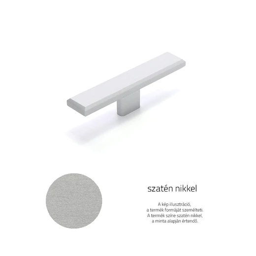 Rujz Design szatén nikkel bútorfogantyú
