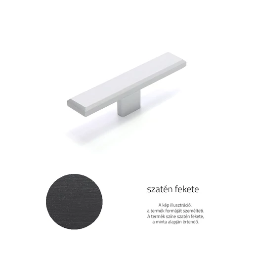 Rujz Design szatén fekete bútorfogantyú