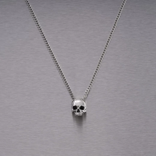 Buster+Punch Skull ezüst koponya nyaklánc UNE-621831