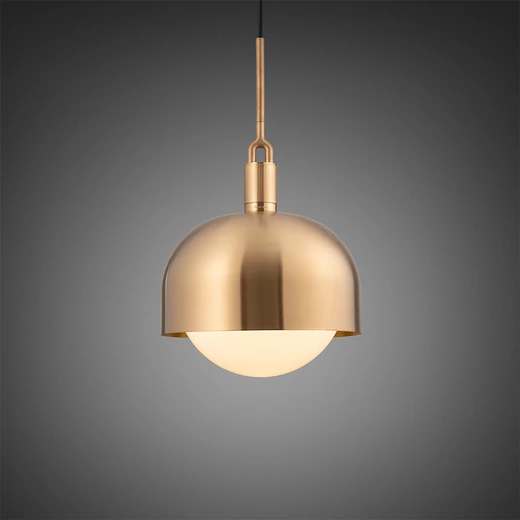 Buster+Punch Forked Shade Globe Opal large függőlámpa, sárgaréz / E27 / RFP-813093