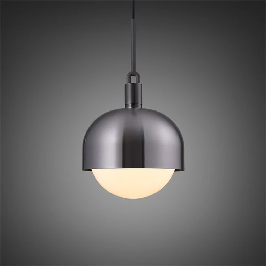 Buster+Punch Forked Shade Globe Opal large függőlámpa, fegyverszürke / E27 / RFP-863113