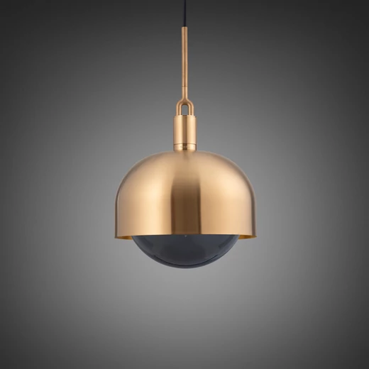 Buster+Punch Forked Shade Globe Smoked large függőlámpa, sárgaréz / E27 / RFP-813094