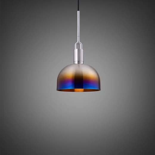 Buster+Punch Linear Forked Shade medium függőlámpa, égetett acél / E27 / RFP-893125