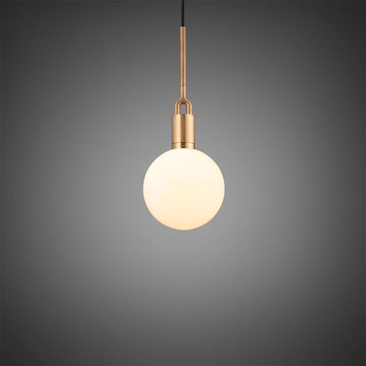 Buster+Punch Forked Globe Opal medium függőlámpa, sárgaréz / E27 / RFP-823097
