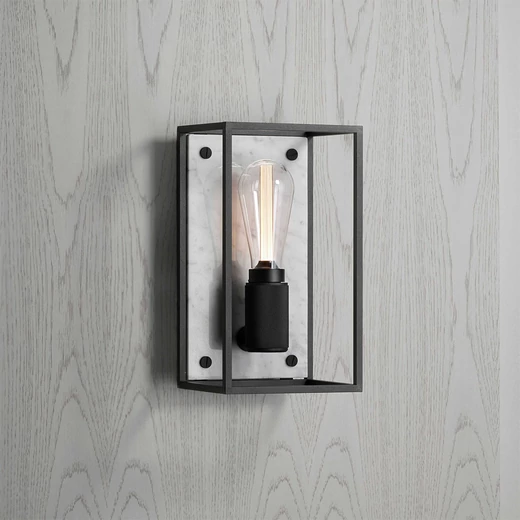 Buster+Punch Cross Caged Wall Medium lámpa, fehér márvány / E27 / RCA-143384