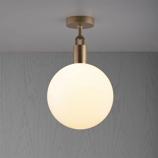 Buster+Punch Forked Ceiling Globe Opal large mennyezeti lámpa, szatén réz / E27 / RFC-823134