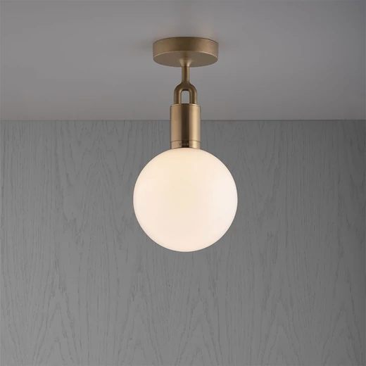 Buster+Punch Linear Forked Ceiling Globe Opal medium mennyezeti lámpa, szatén réz / E27 / RFC-823133